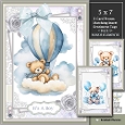 Set of 3 ~ Baby Boy Teddy Bear Mini Kit