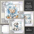  Set of 3 ~ 6x6 Lovely Christmas Greetings