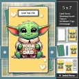 5x7 ~ Yoda Best Dad