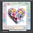 6x6 ~ Spring Flower Heart Bouquet 2