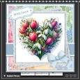 6x6 ~ Spring Flower Heart Bouquet 3