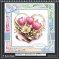 6x6 ~ Spring Flower Heart Bouquet 4