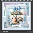 Cute Parasol Floral Snail