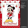 5x7 ~ Its Christmas _Minnie Mouse 2