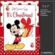 5x7 ~ Its Christmas _Micky Mouse