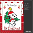 5x7 ~ Its Christmas Snoopy