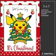 5x7 ~ Its Christmas Pikachu