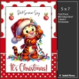 5x7 ~ Its Christmas Tiger