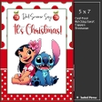 5x7 ~ Its Christmas Lilo And Stitch