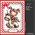5x7 ~ Cute Christmas Unicorn Girl