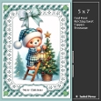 5x7 ~ Cute Christmas Teddy Bear
