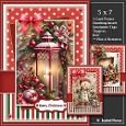 5x7 ~ Set Of 3 Lovely Christmas Greetings