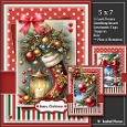5x7 ~ Set Of 3 Lovely Christmas Greetings 2