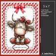 5x7 ~ Cute Cow