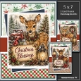 Set Of 3 ~ Christmas Festive Deer