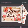 Pink Amber Kitty Decoupage Card Front