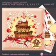 Happy Birthday Age 12, 13 & 15 Mini Kit