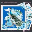 Pretty Floral Peacock Decoupage Mini Kit