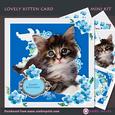 Lovely Kitten Card Decoupage Mini Kit