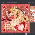 Cute Girl Valentine Love You