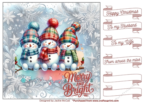 merry and bright snowmen