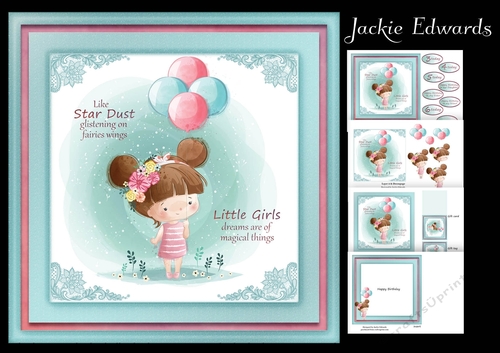 Girl With Balloons Mini Kit