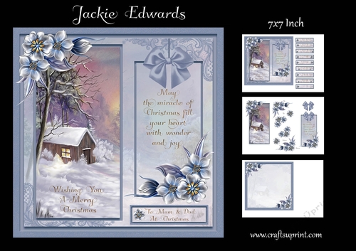 Christmas Cabin & Winter Florals Mini Kit