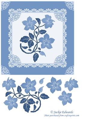 Flowers in Lace Quick Card 2