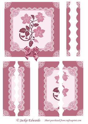 Flowers in Lace Wavy Side Stacker