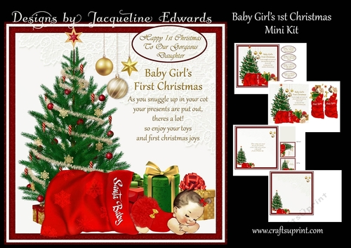 Baby Girls 1st Christmas Mini Kit