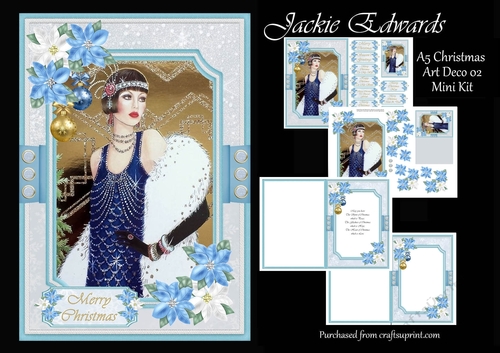 A5 Christmas Art Deco 02