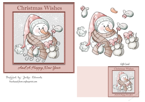 Christmas Snowman And Mouse