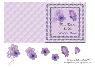 Metal Lace Frame with Flowers and Butterfly