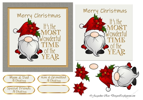 Christmas Gnome With Words