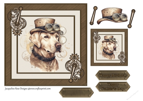 Steampunk Dogs Labrador