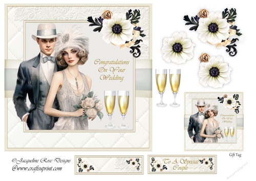 Gatsby Couple Wedding