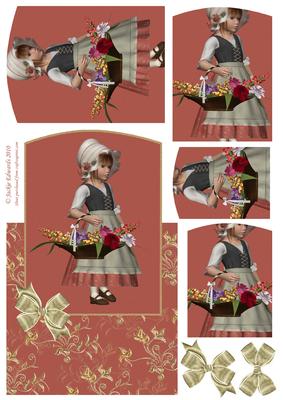 Flower Girl Over the Edge Card