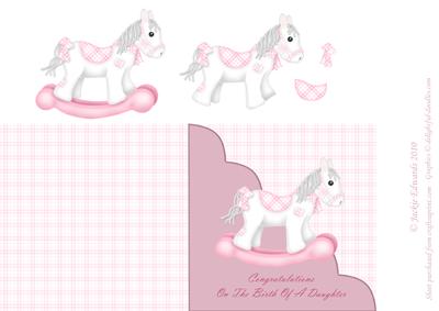 Pink Rocking Horse for a Girl