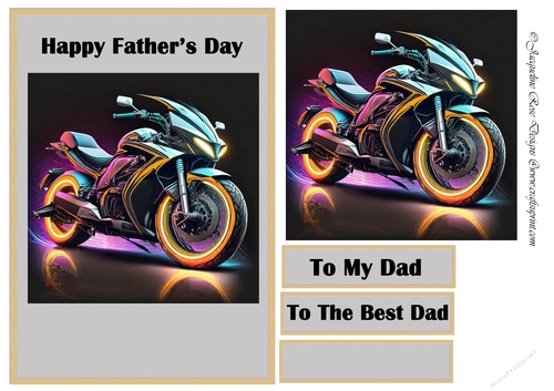 A5 Motorbike Fathers Day