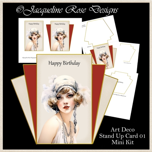 Art Deco Stand Up Card 01 Mini Kit
