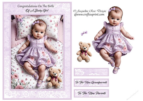 New baby Girl In Lilac