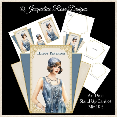 Art Deco Stand Up Card 03 Mini Kit