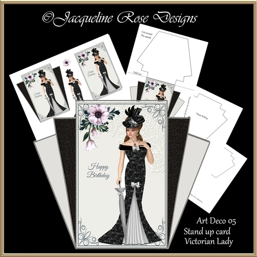 Art Deco Stand Up Card 05 Mini Kit