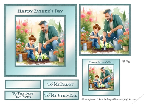 Gardening Fathers Day Topper