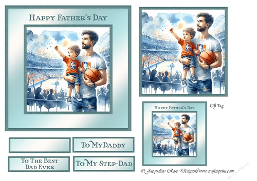 Football Fathers day Topper