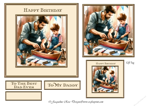 Father & Son Birthday Topper