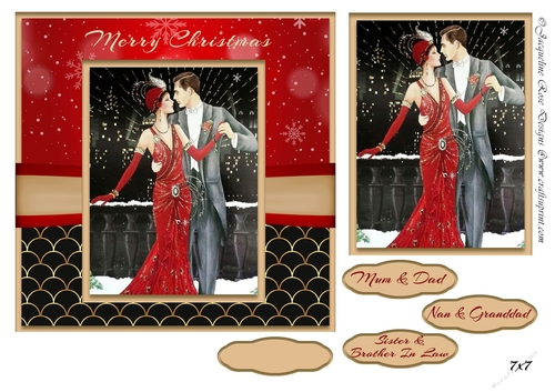 Christmas Art Deco Couple