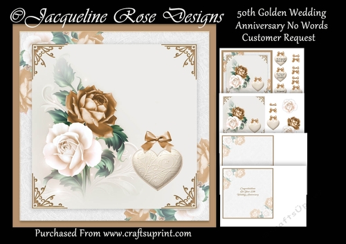 50th Golden Wedding Anniversary No Words Customer Request