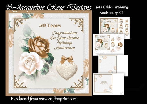 50th Golden Wedding Anniversary Kit