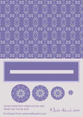 Mauve Kaleidoscope Penny Slider